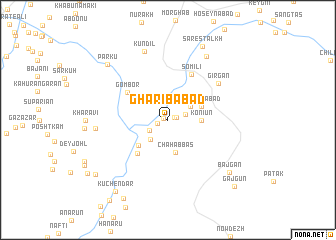 map of Gharībābād