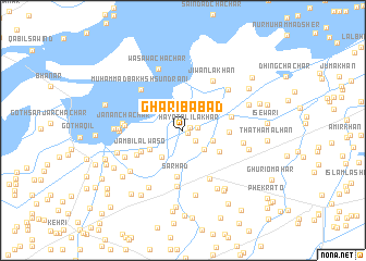 map of Gharībābād