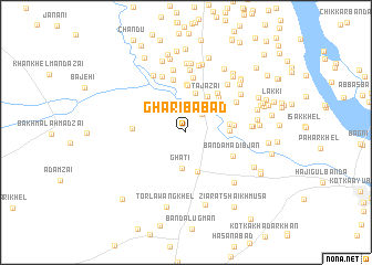 map of Gharībābād