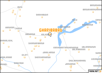 map of Gharībābād