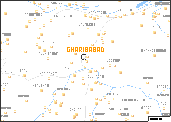 map of Gharībabād