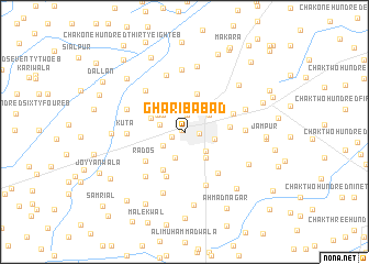 map of Gharībābād