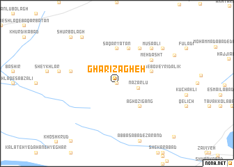 map of Ghārī Zāgheh