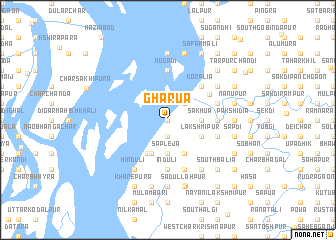 map of Ghārua