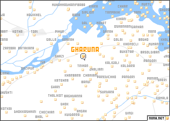 map of Gharūna