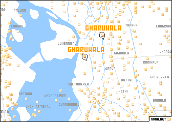 map of Ghārūwāla