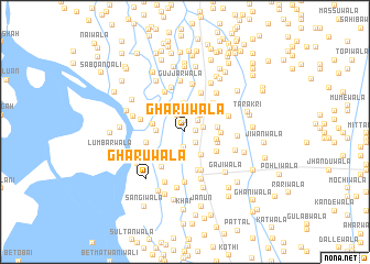 map of Ghārūwāla