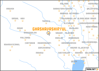 map of Ghashā va Shīryūl