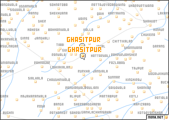 map of Ghasītpur