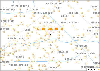 map of Ghaus Bakhsh