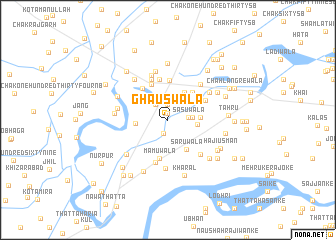 map of Ghauswāla