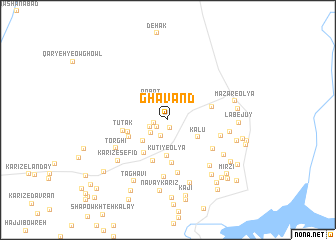 map of Ghāvand