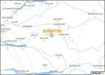 map of Ghāwiyah