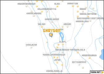 map of Ghaydān