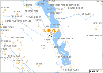 map of Ghāyeb
