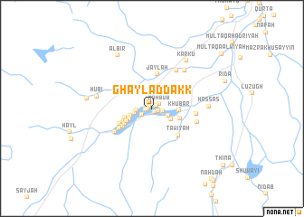 map of Ghayl ad Dakk