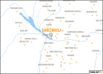map of Ghaza Kili