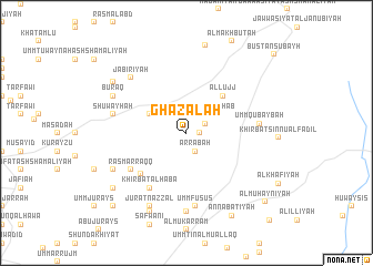 map of Ghazālah