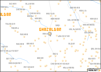 map of Ghazal Dār