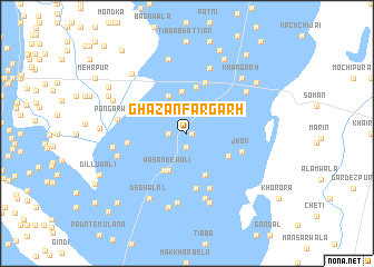 map of Ghazanfargarh