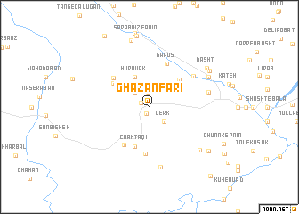 map of Ghaẕanfarī