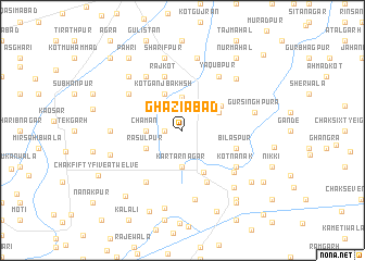 map of Ghāziābād