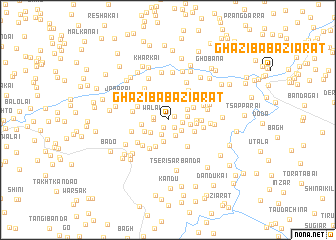 map of Ghāzi Bāba Ziārat