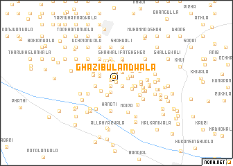 map of Ghāzībulandwāla