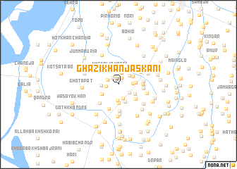 map of Ghāzi Khān Jaskāni