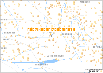 map of Ghāzi Khān Nizāmāni Goth