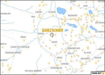 map of Ghāzi Khān