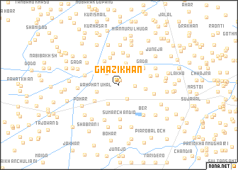 map of Ghāzi Khān