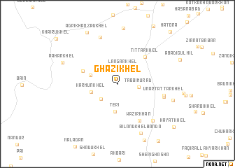 map of Ghāzi Khel