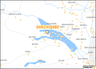 map of Ghāzi ki Qabr