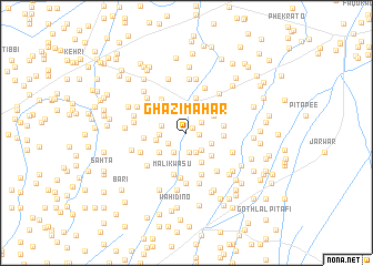 map of Ghāzi Mahar