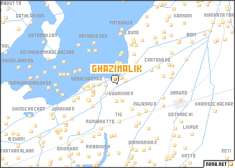 map of Ghāzi Malik