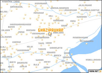 map of Ghāzi Pauhar