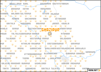 map of Ghāzīpur