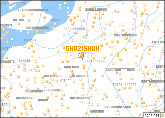 map of Ghāzi Shāh