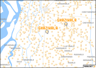 map of Ghāziwāla