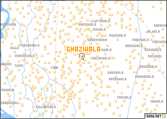 map of Ghāzīwāla