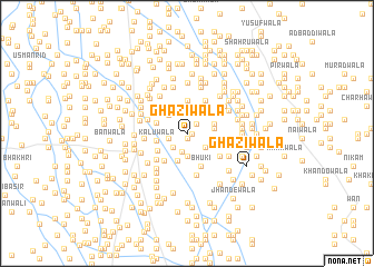 map of Ghāzīwāla