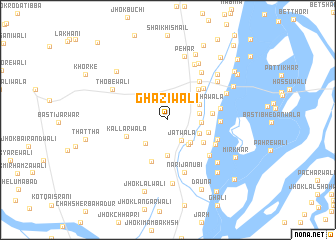 map of Ghāzīwāli
