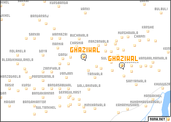 map of Ghāziwāl