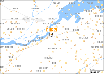 map of Ghāzi