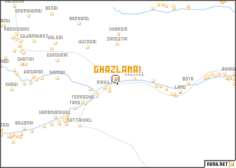 map of Ghazlāmai