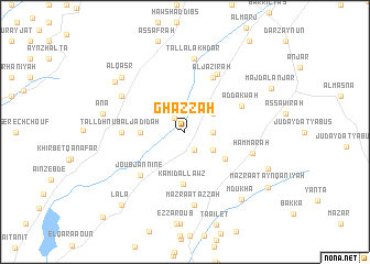 map of Ghazzah