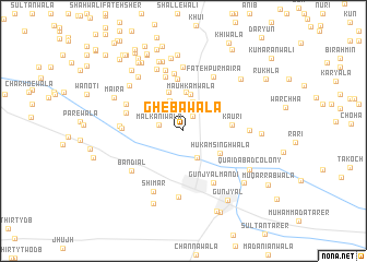 map of Ghebāwāla