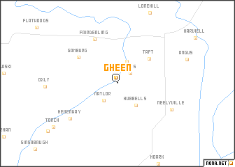 map of Gheen