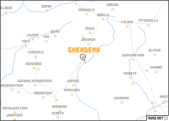 map of Ghehdema